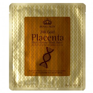 Royal skin 24K Gold placenta bio cellulose mask sheet